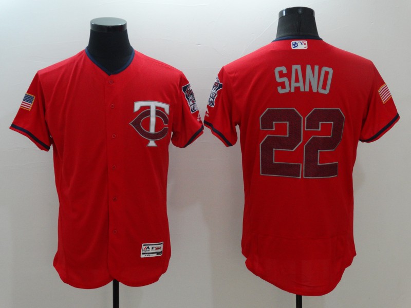 MLB Minnesota Twins #22 Sano Red Flex Base Elite Jersey