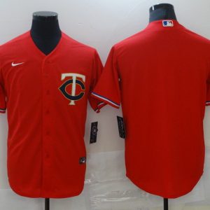 MLB Minnesota Twins Blank Red Game Nike Jersey