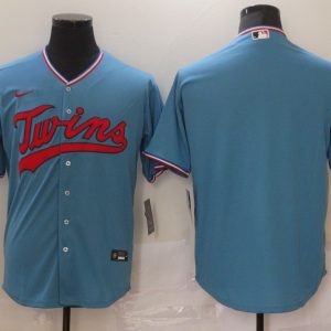 MLB Minnesota Twins Blank Blue Game Nike Jersey