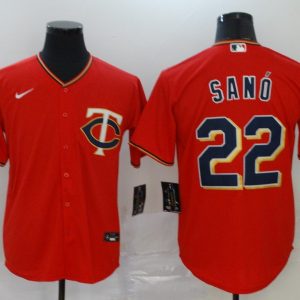 MLB Minnesota Twins #22 Sano Red Game Nike Jersey