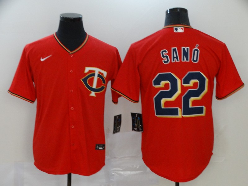 MLB Minnesota Twins #22 Sano Red Game Nike Jersey