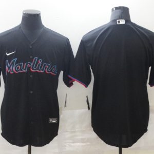 MLB Miami Marlins Blank White Game Nike Jersey
