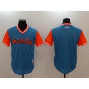 MLB Marlins Blank Royal 2017 Players Weekend Men Jersey $30.00
