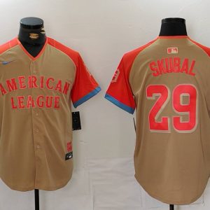 Men's Detroit Tigers #29 Tarik Skubal 2024 All-Star Stitched Jersey