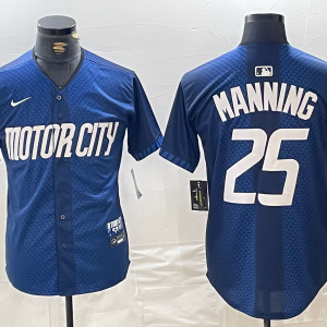 Men's Detroit Tigers #25 Matt Manning 2024 Navy City Connect Cool Base Limited Stitched Jersey