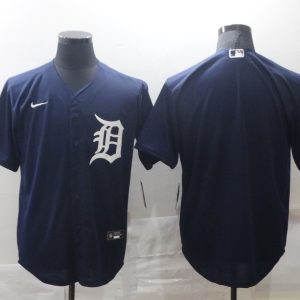 MLB Detroit Tigers Blank Navy Mens Nike Jersey