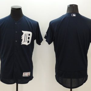 Majestics MLB Detroit Tigers Blank D.Blue Elite Jersey