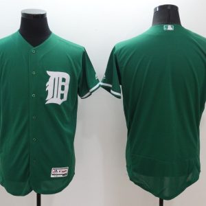 Majestics MLB Detroit Tigers Blank Green Elite Jersey