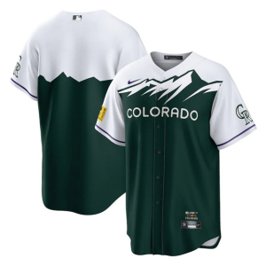 MLB Colorado Rockies Blank Green 2022 City Connect Jersey