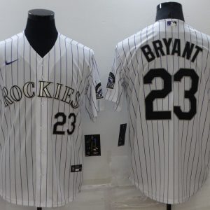 MLB Colorado Rockies #23 Bryant White Nike Game Jersey