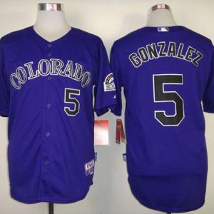 Gonzalez Jersey Purple 2011 New #5 MLB Colorado Rockies Jersey