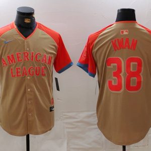 Men's Cleveland Guardians #38 Steven Kwan 2024 All-Star Stitched Jersey