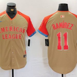Men's Cleveland Guardians #11 Jos?? Ram??rez 2024 All-Star Stitched Jersey