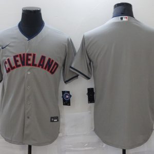 MLB Cleveland Indians Blank Grey Game Nike Jersey