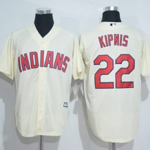 MLB Cleveland Indians #22 Kipnis Cream Jersey