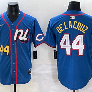 MLB Cincinnati Reds #44 Elly De La Cruz National League Blue 2025 All-Star Edition Limited Jersey