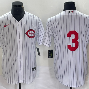 Men's Cincinnati Reds #3 Scooter Gennett White Field Of Dreams Stitched Baseball Jersey