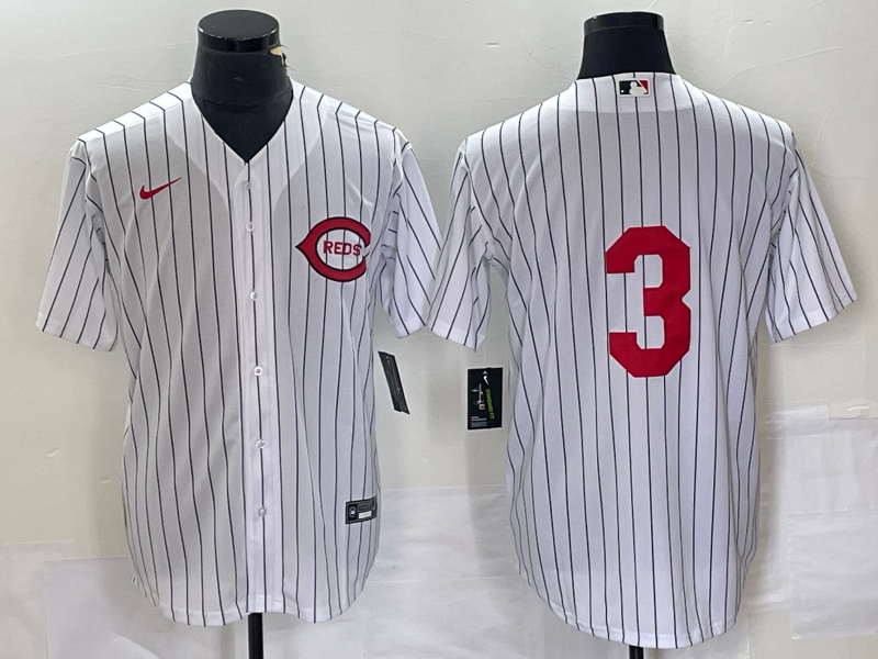 Men's Cincinnati Reds #3 Scooter Gennett White Field Of Dreams Stitched Baseball Jersey