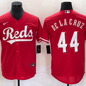 MLB Cincinnati Reds #44 Elly De La Cruz Red Cool Base Stitched Baseball Jersey