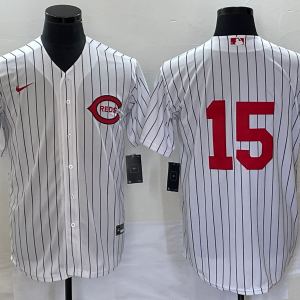MLB Cincinnati Reds #15 Nick Senzel White Field Of Dreams Stitched Baseball Jersey