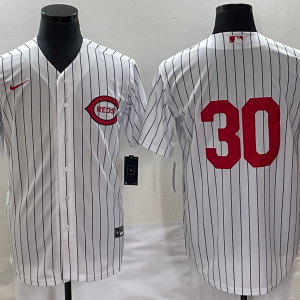 MLB Cincinnati Reds #30 Will Benson White Field Of Dreams Stitched Baseball Jersey