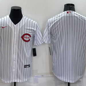 MLB Cincinnati Reds Blank White Throwback Jersey
