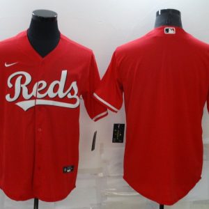 MLB Cincinnati Reds Blank Red Game Nike Jersey