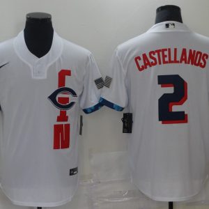MLB Cincinnati Reds #2 Nick Castellanos 2021 White All-Star Jersey