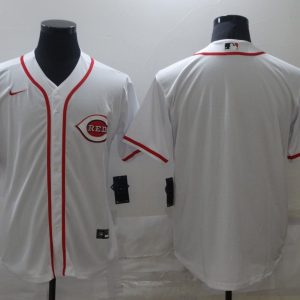 MLB Cincinnati Reds Blank White Game Nike Jersey