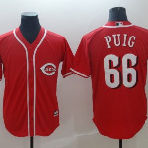 MLB Cincinnati Reds #66 Puig Red Game Nike Jersey