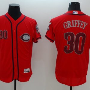 MLB Cincinnati Reds #30 Griffey Red Elite Jersey