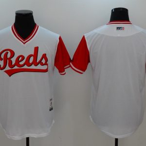 MLB Cincinnati Reds Blank All Rise White Pullover Jersey