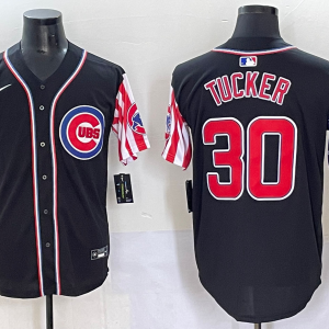 Copy Men's Chicago Cubs #30 Kyle Tucker White Stitched Baseball Jersey