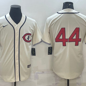 MLB Chicago Cubs #44 Rizzo 2021 Cream 2022 Field Of Dreams Jersey
