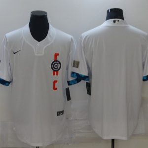 MLB Chicago Cubs Blank 2021 White All-Star Jersey