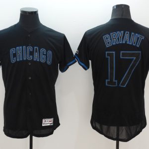 MLB Chicago Cubs #17 Kris Bryant Black Flexbase Elite Jersey