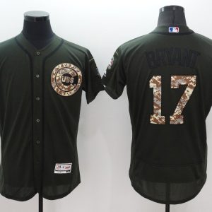 MLB Chicago Cubs #17 Kris Bryant Green Flexbase Elite Jersey