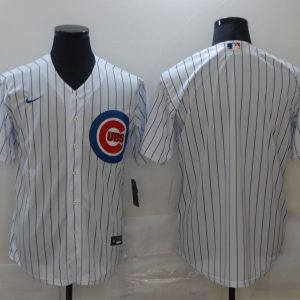 MLB Chicago Cubs Blank White Game Nike Jersey