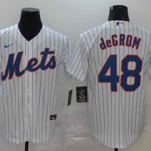 MLB Chicago Cubs #48 deGROM White Game Nike Jersey