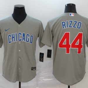 MLB Chicago Cubs #9 Javier Baez Grey Game Nike Jersey