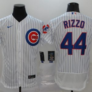 MLB Chicago Cubs #44 Rizzo White Flex Base Elite Jersey