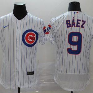 MLB Chicago Cubs #9 Javier Baez White Flex Base Stitched Jersey