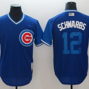Men's MLB Chicago Cubs #12 Alfonso Soriano Blue 2018 Players' Weekend Flex Base Jersey