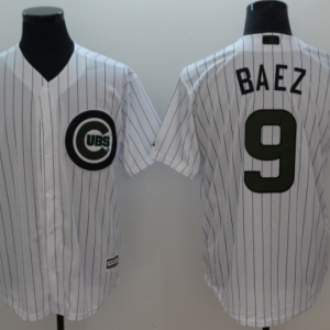 Men's Chicago Cubs #9 Beaz White 2018 Memorial Day Cool Base Stitched