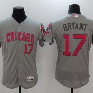 MLB Chicago Cubs #17 Bryant Grey Monthers Day Elite Jersey