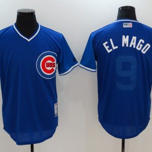 MLB Chicago Cubs #9 El Mago Nickname Blue Jersey