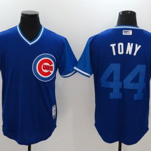 MLB Chicago Cubs #44 Tony All Rise D.Blue Pullover New Jersey