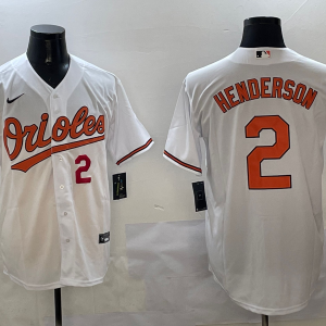 Men's Baltimore Orioles #2 Gunnar Henderson White Jersey