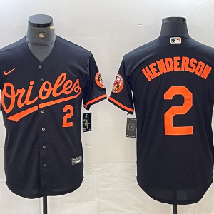 Men's Baltimore Orioles #2 Gunnar Henderson Black Jersey