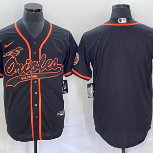 MLB Baltimore Orioles Blank Black Baseball Stitched Jersey